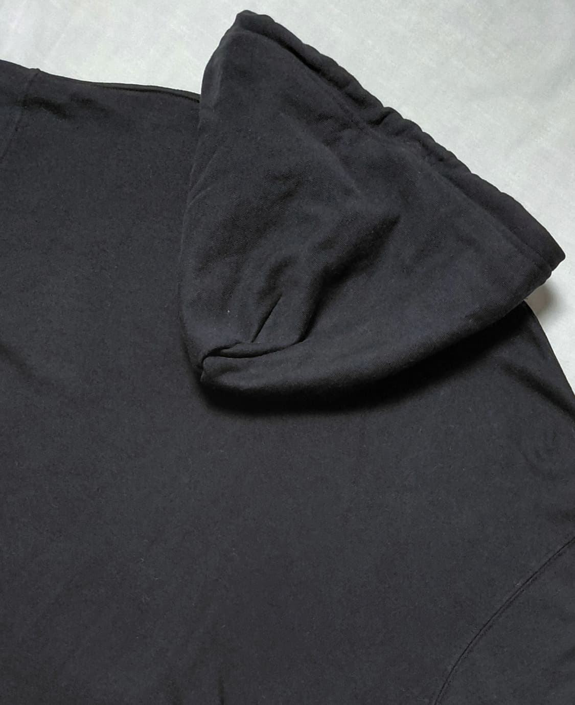 [L] 알파 인더스트리 빅로고 블랙 후드티 (기모X) 상품이미지8