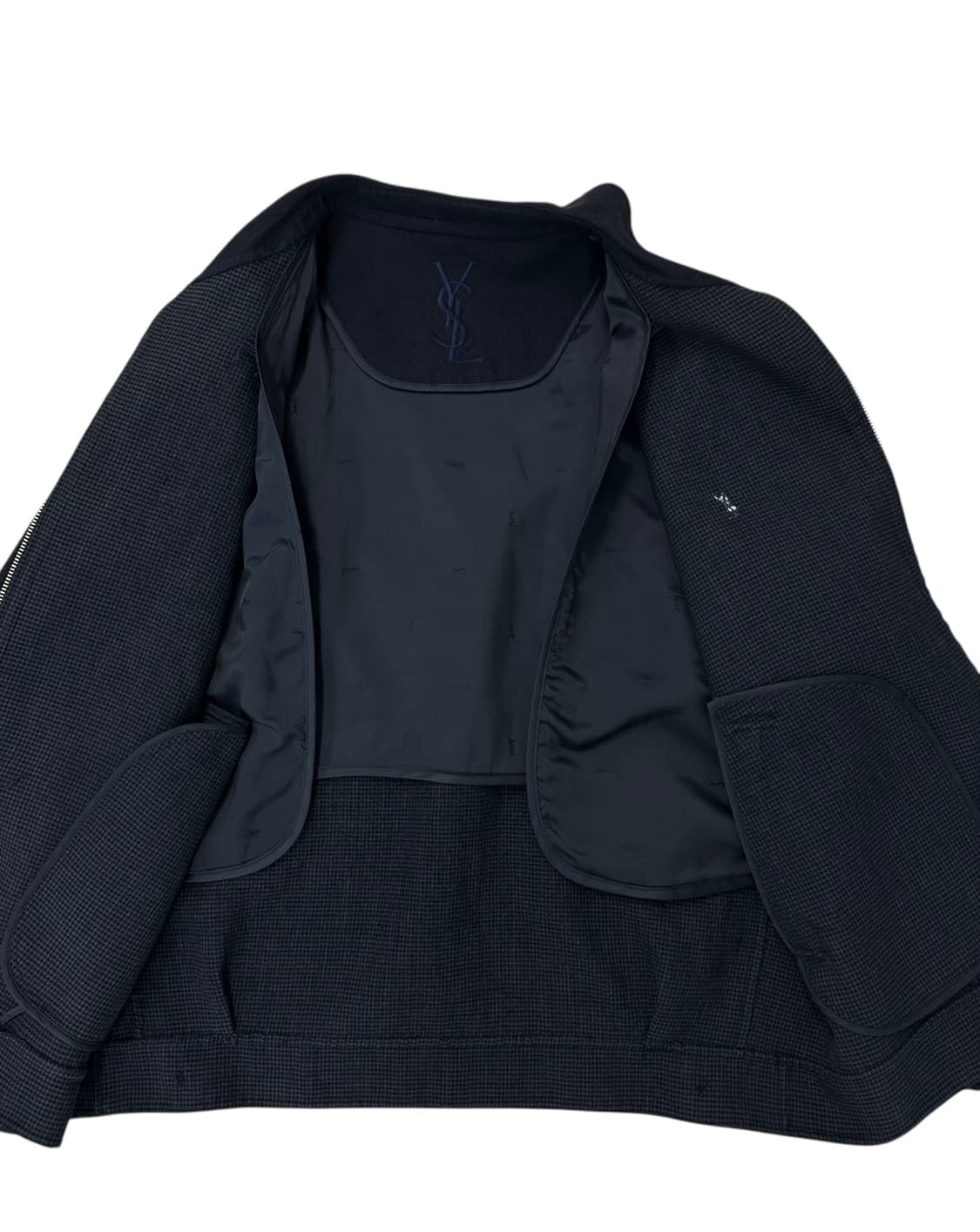 00s YSL 생로랑 스윙탑 자켓 블랙네이비 (2XL) 상품이미지8