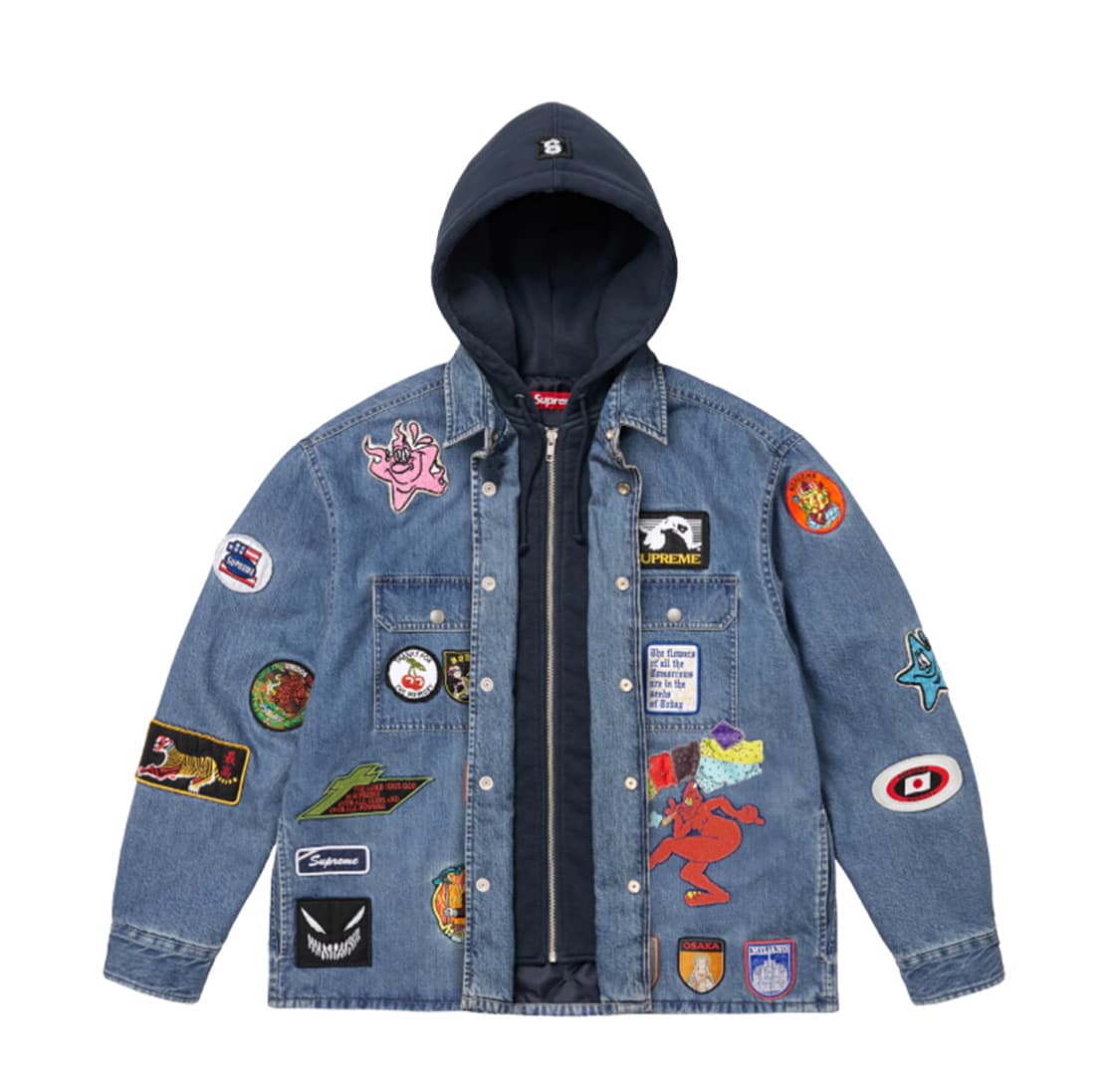 슈프림 패치스 후드 집업 상품이미지2