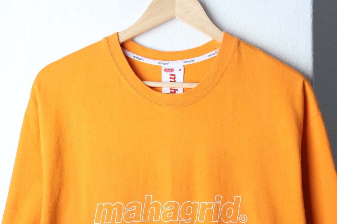(M-XL) 마하그리드 반팔 티셔츠 빅로고 오렌지 올드스쿨-H31436 상품이미지3