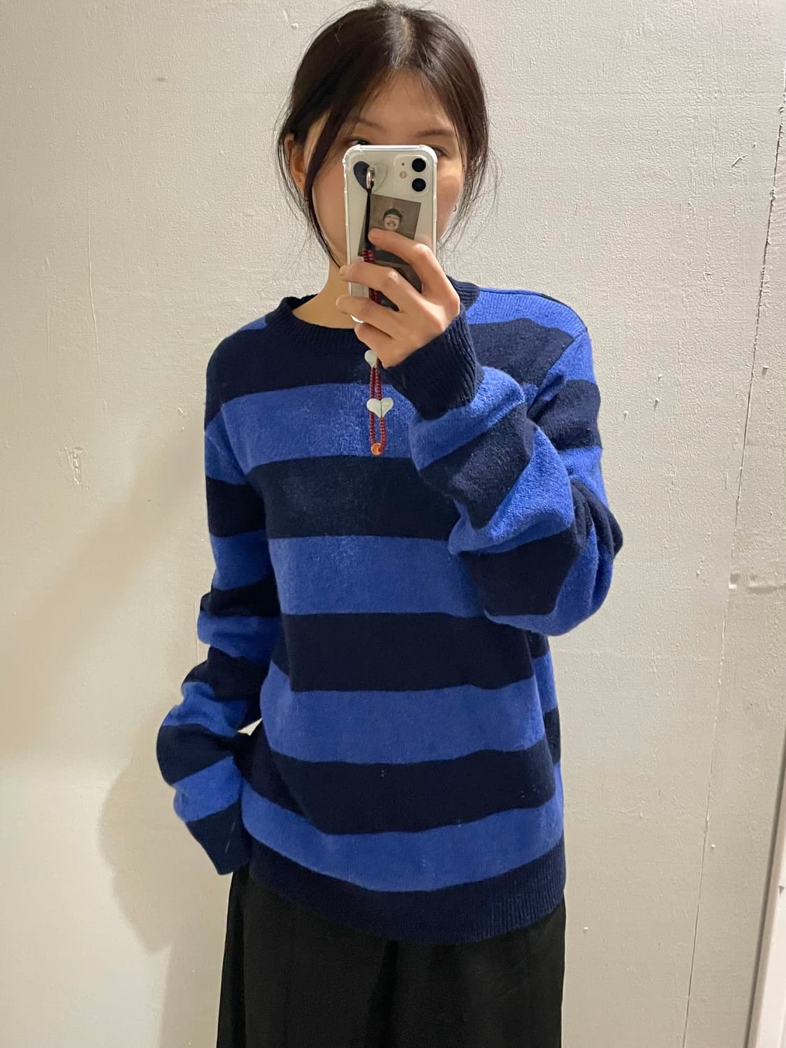 💙빔즈 스트라이프 니트🖤 상품이미지1