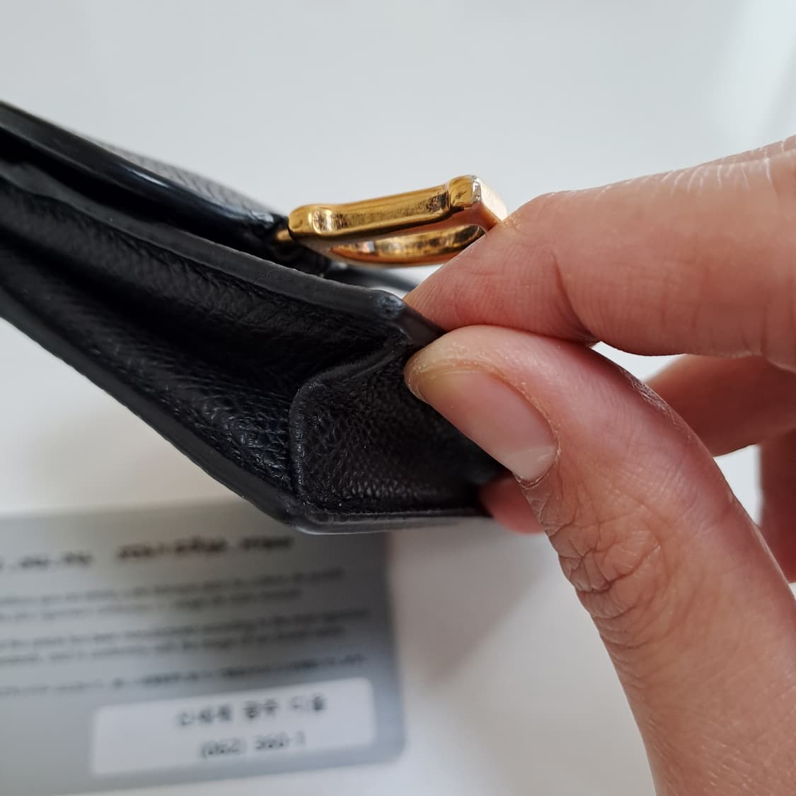 [100%/정품] 디올 새들 블룸 카드지갑 블랙, 디올지갑,디올카드지갑 상품이미지9