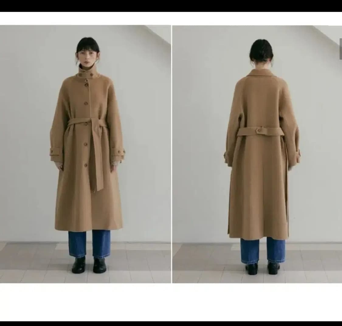 링서울 핸드메이드 울 트렌치 코트 카멜 (m) 상품이미지2