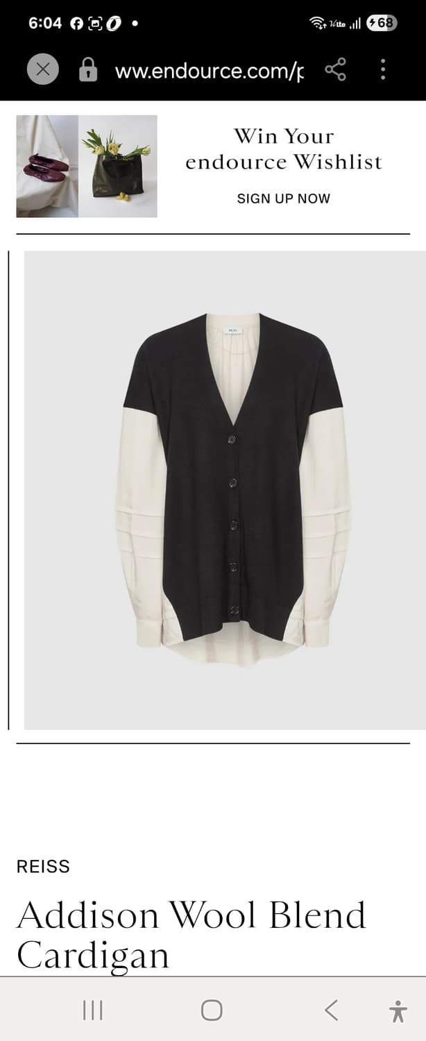 REISS 애디슨 울+실크블렌드 가디건F 상품이미지2