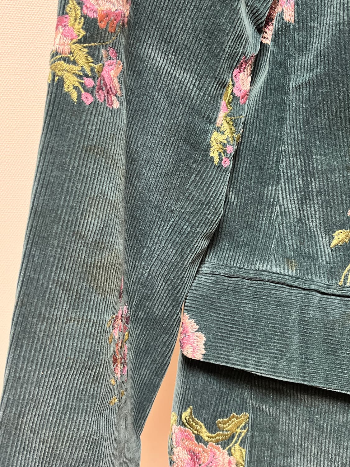 꽃자수 코듀로이 자켓 블라우저 상품이미지6