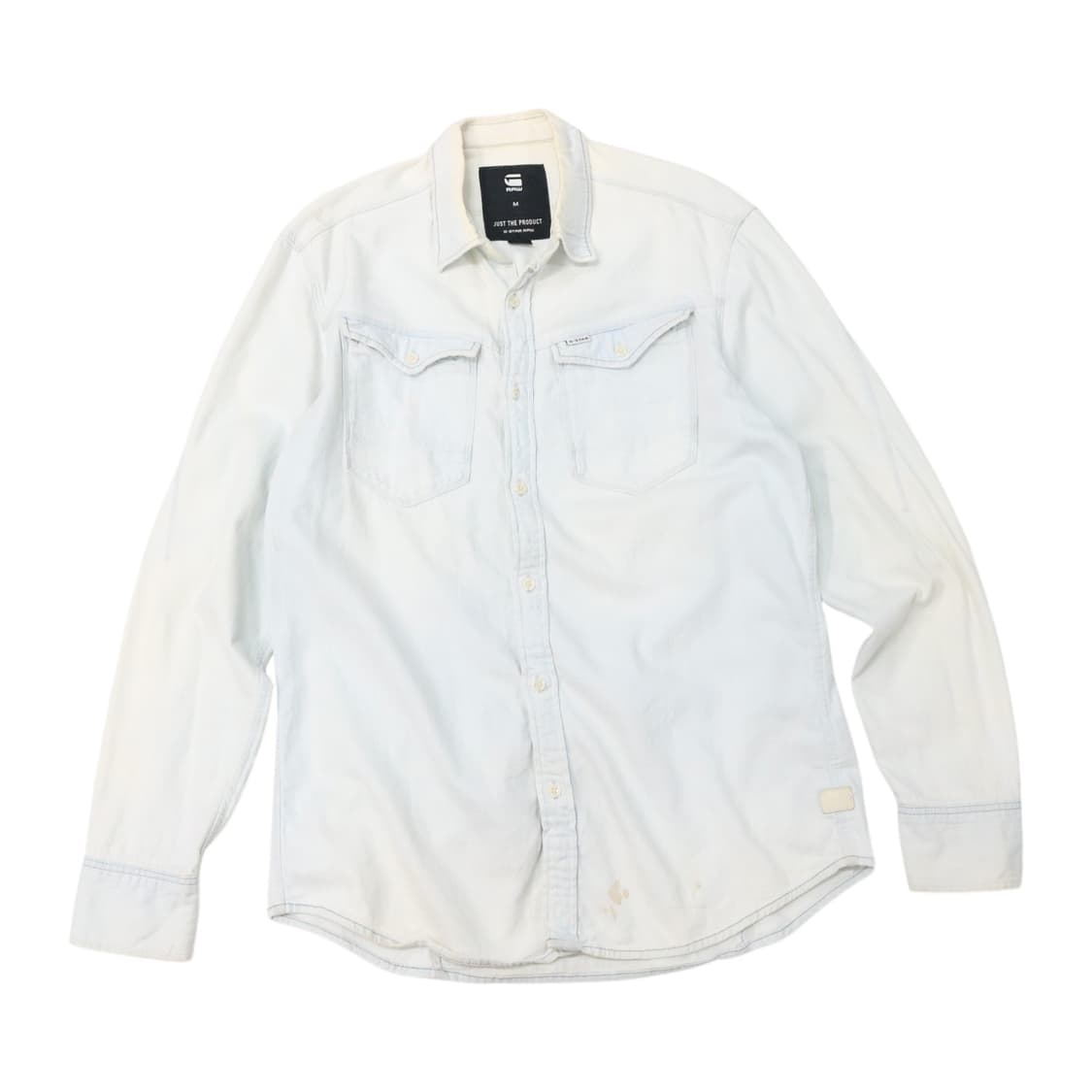 G-STAR RAW 지스타로우 아크 3D 라이트 워싱 데님셔츠 (M) 상품이미지1