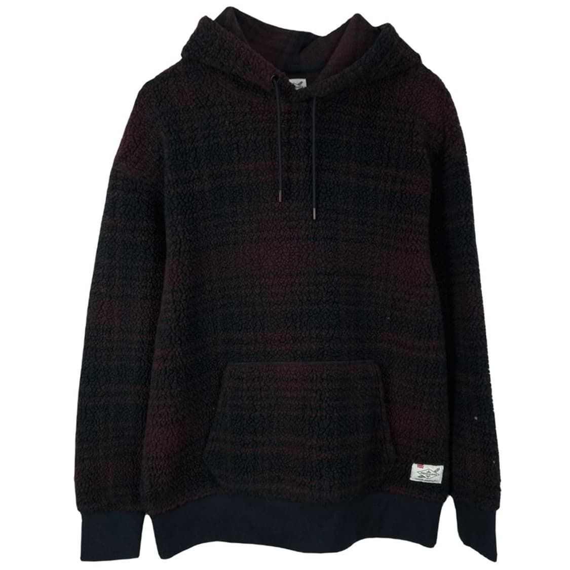 리바이스 체크 패턴 오버핏 뽀글이 후리스 후드티 M16601 상품이미지2