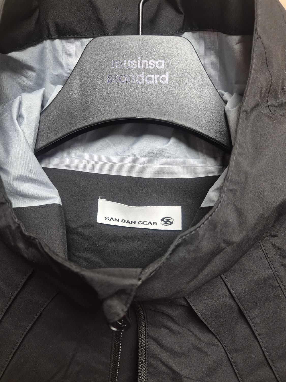 산산기어 윈드블록 자켓 블랙 1 상품이미지4