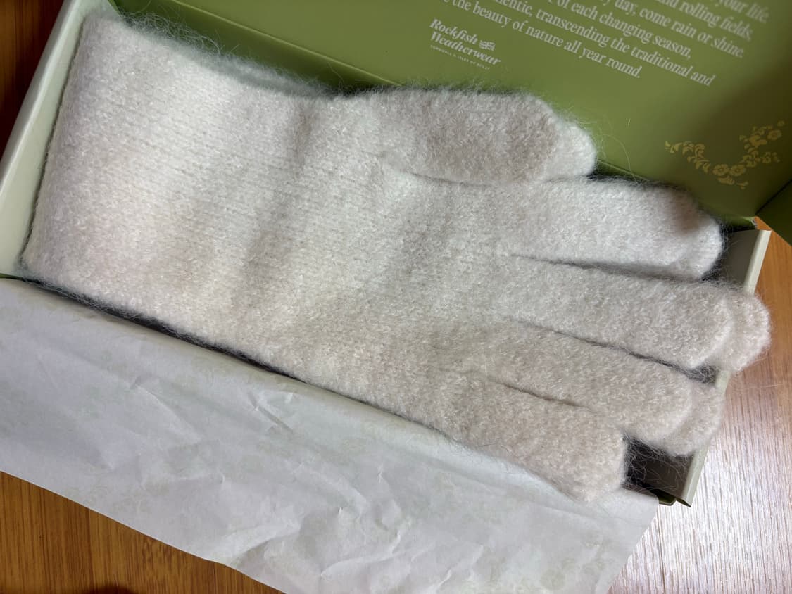 (새상품)락피쉬웨더웨어 퍼지맥시롱글러브 화이트 상품이미지6