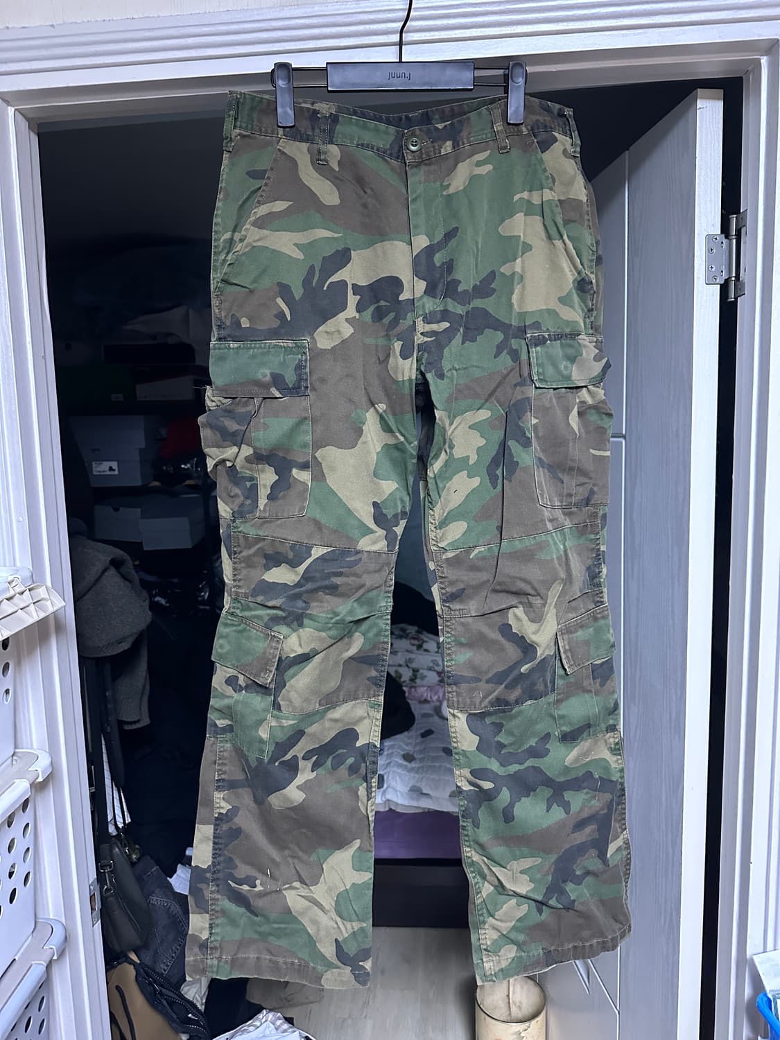 [M] 빈티지 로스코 더블 카고 카모 팬츠 상품이미지1