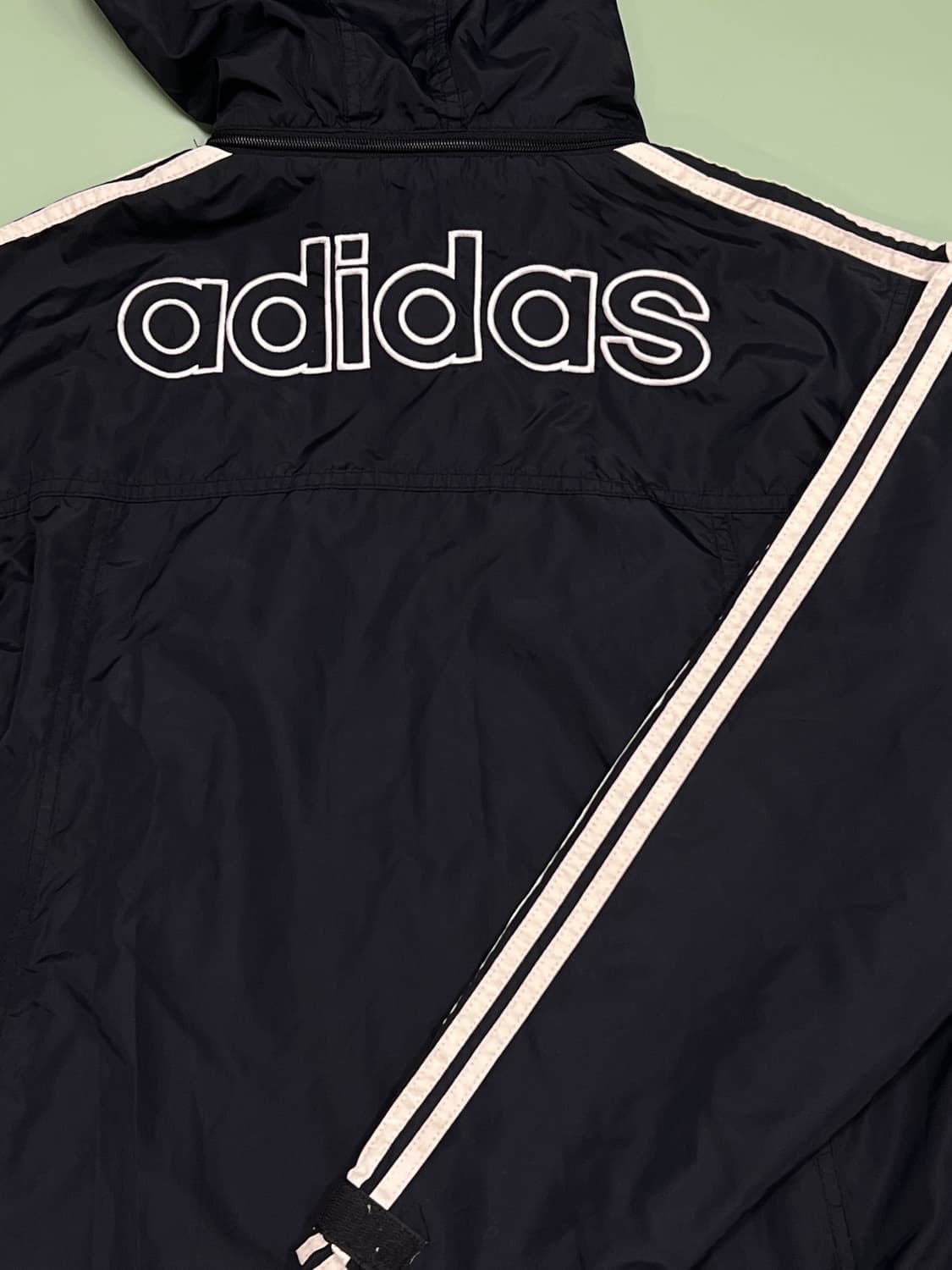 (L) 아디다스 데상트 올드스쿨 백로고 바람막이 상품이미지5