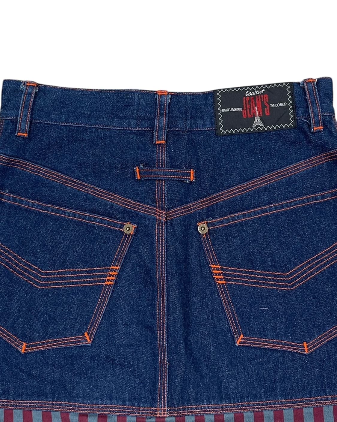 장 폴 고티에 Jean’s 90s 스트라이프 패널 데님 스커트 상품이미지8