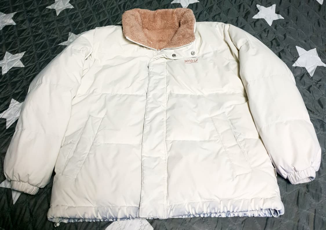 후아유 캘리포니아 양털 리버시블 패딩 점퍼 (M) 상품이미지4