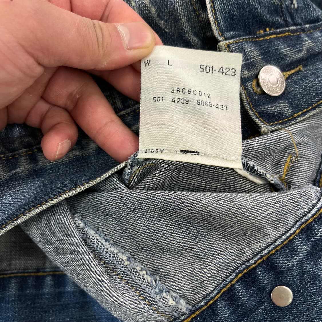 W 95 리바이스 USA 501 데님 트러커 자켓 상품이미지6