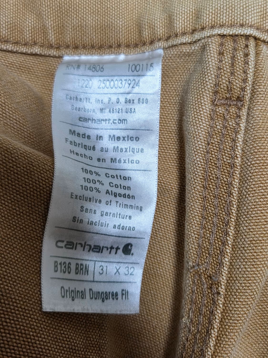 빈티지 Carhartt 칼하트  카펜터팬츠 워크팬츠 31X32 상품이미지6