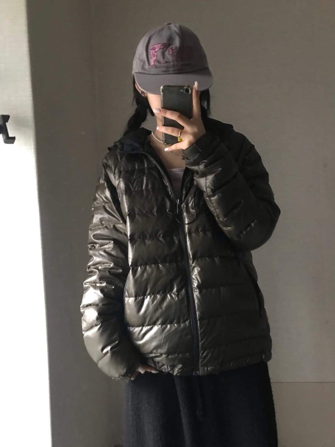 퓨마 카키 경량패딩 상품이미지4