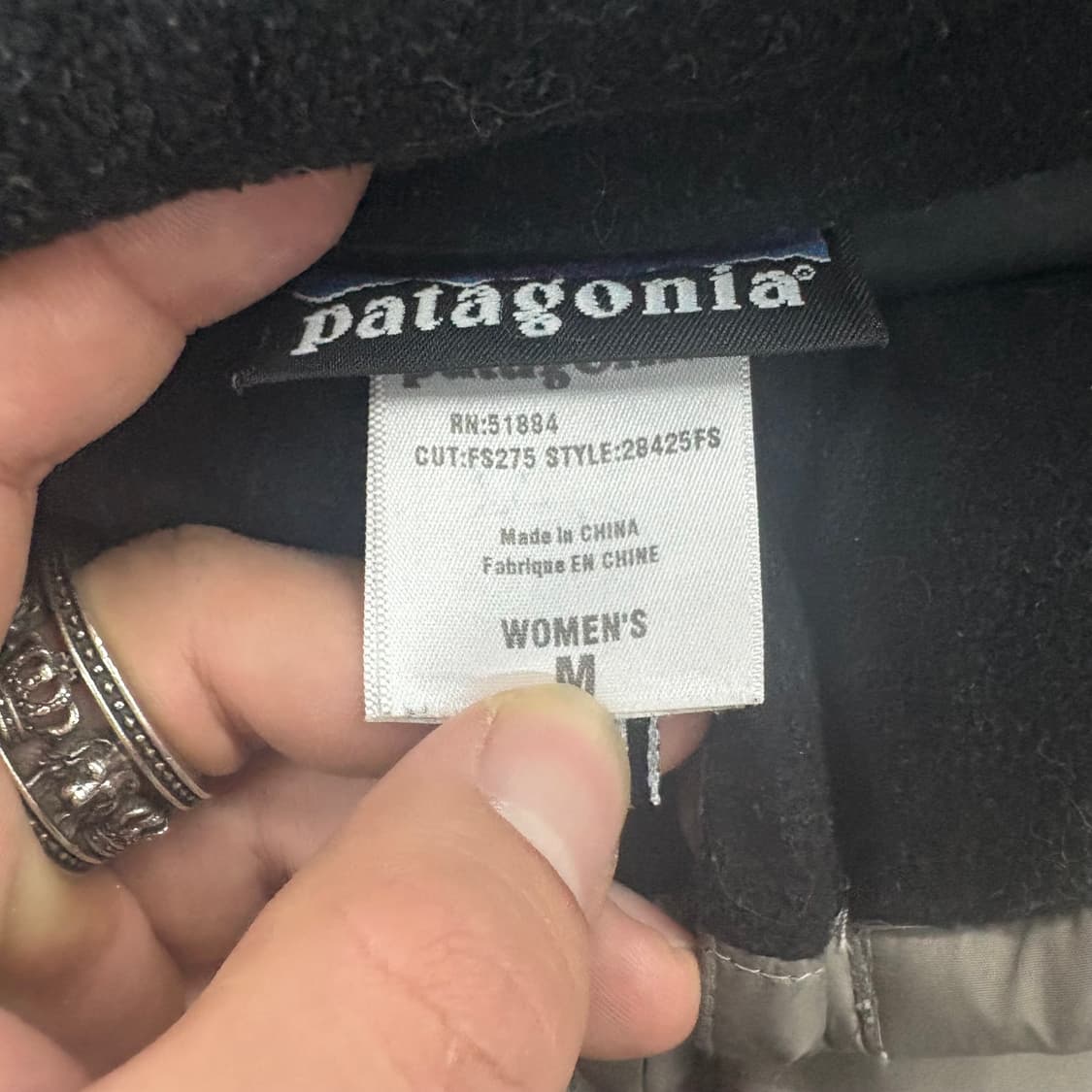 파타고니아 롱 패딩 코트 아이보리 상품이미지4