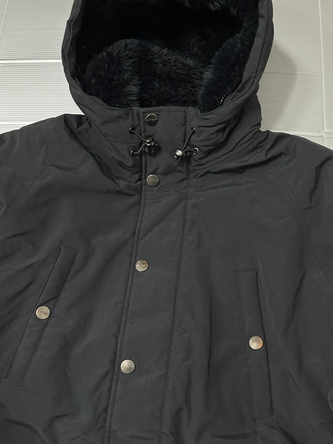 칼하트 점퍼 패딩 블랙 S 상품이미지2