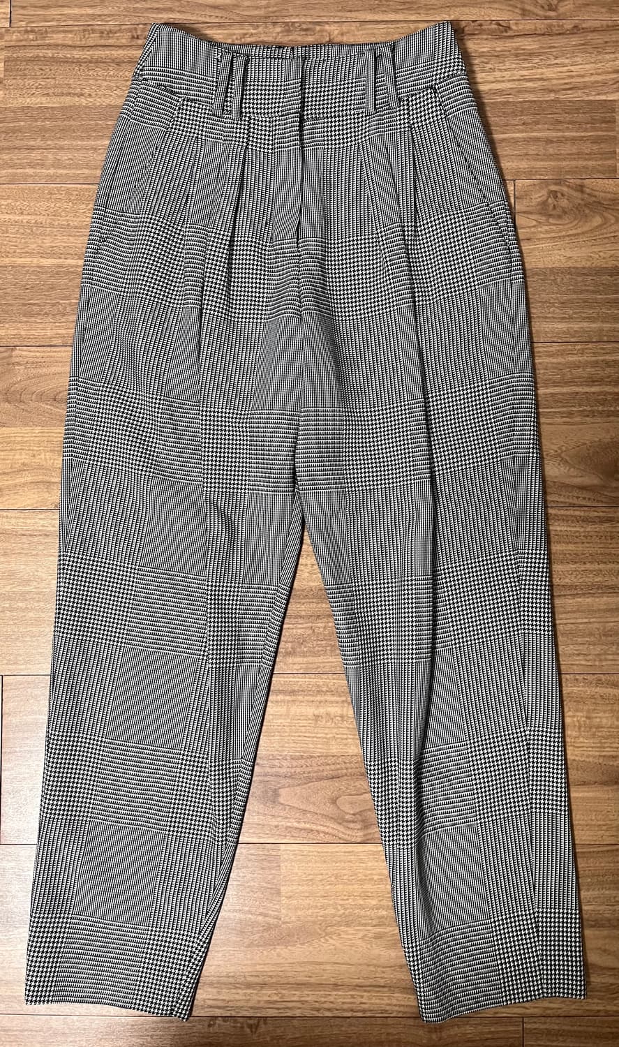 발망 BALMAIN 하운드투스 체크 울 팬츠 36 상품이미지1