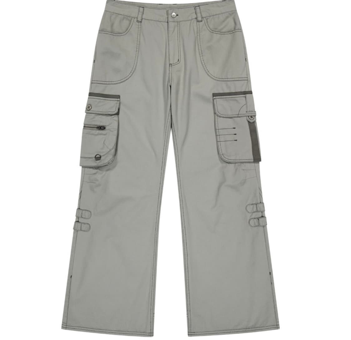 빅 포켓 카고 팬츠 라이트 카키 (1) 상품이미지1