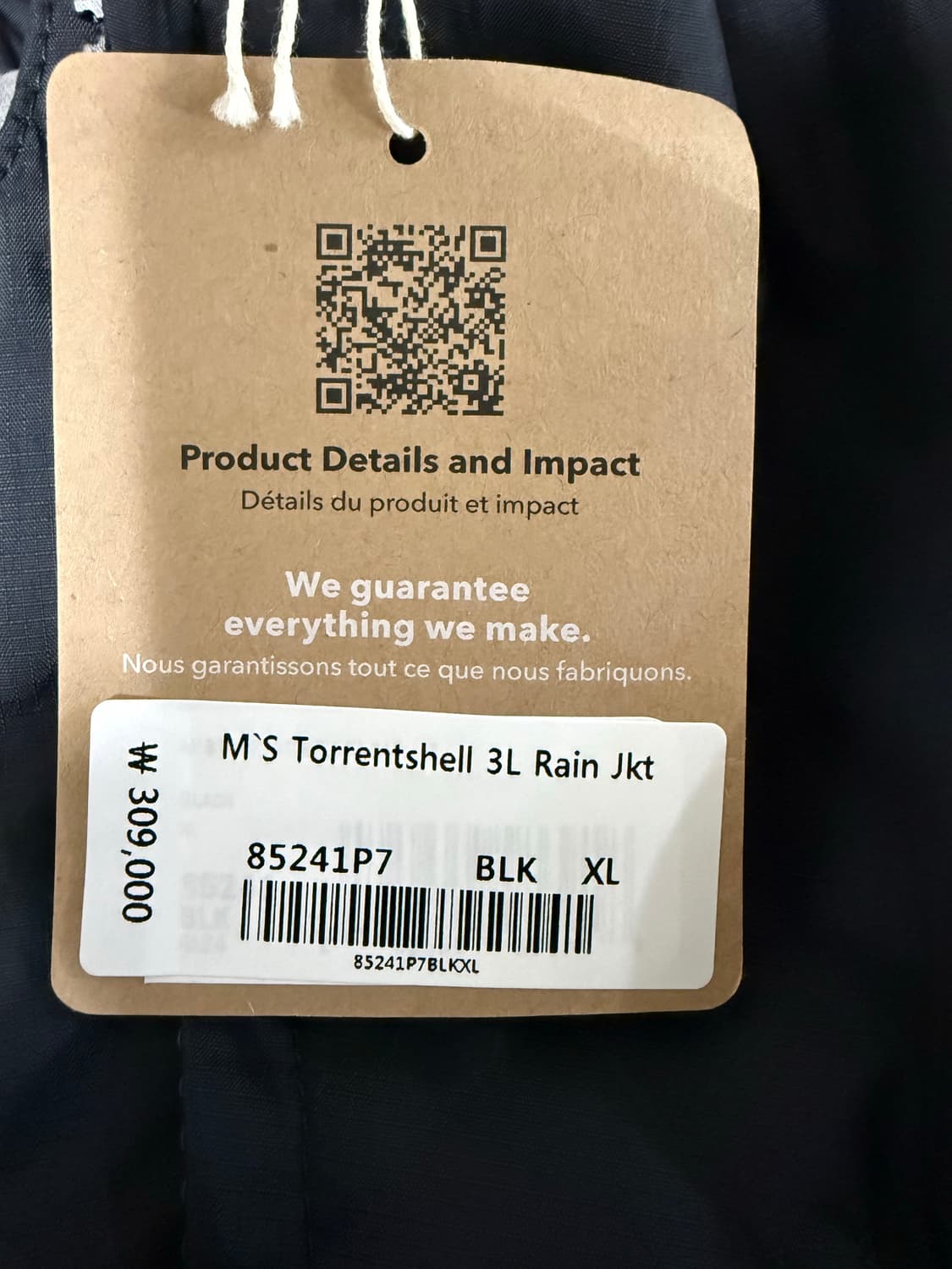 파타고니아 토렌쉘 3L black xl 상품이미지2