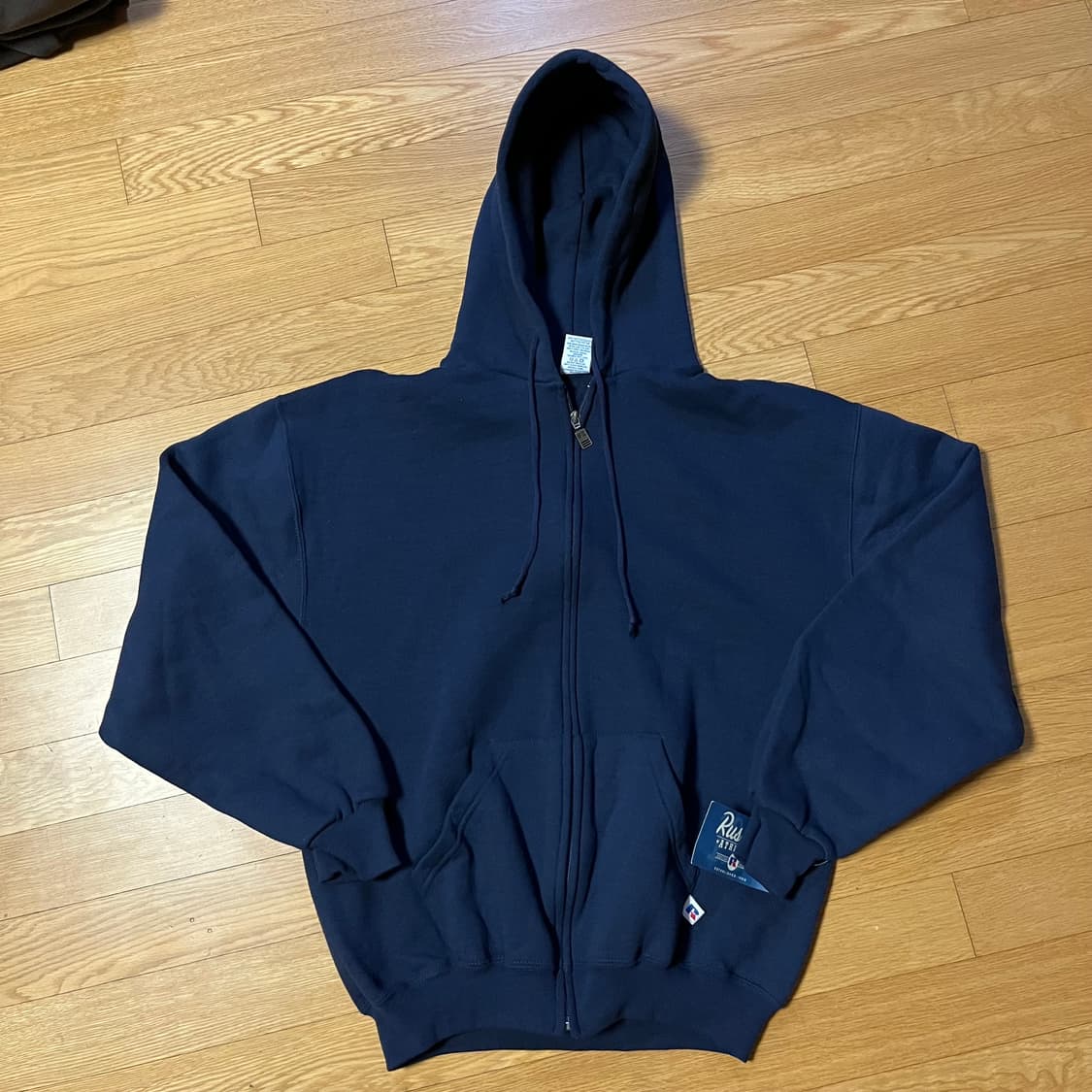 [M] 데드스탁 90s 빈티지 러셀 후드집업 네이비 상품이미지1