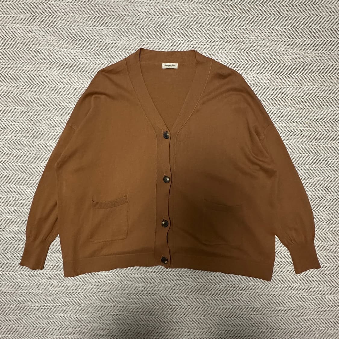 SAMANSA MOS2 knit cardigan brown 상품이미지1