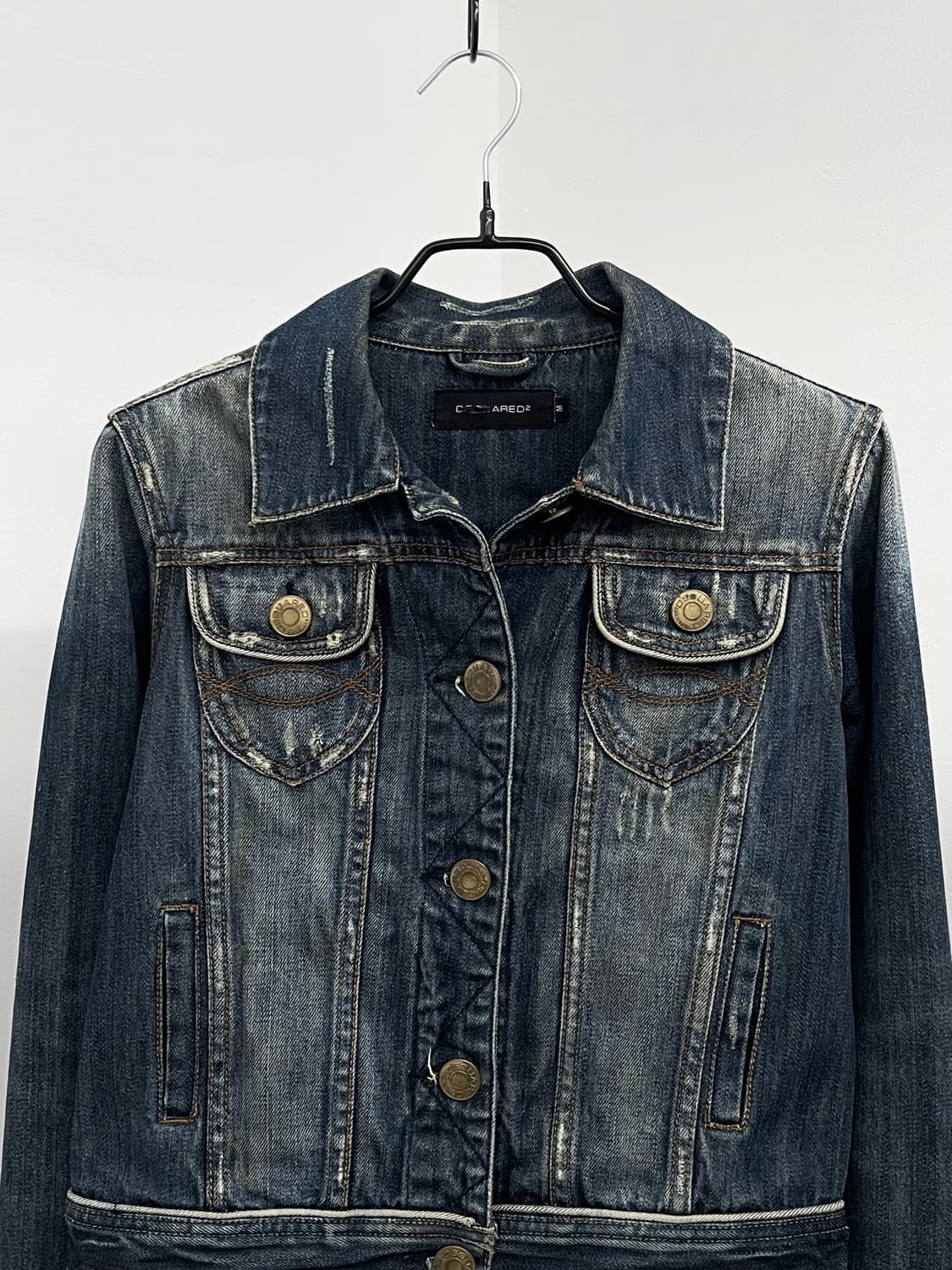 디스퀘어드 워싱 디테일 데님 자켓 상품이미지9