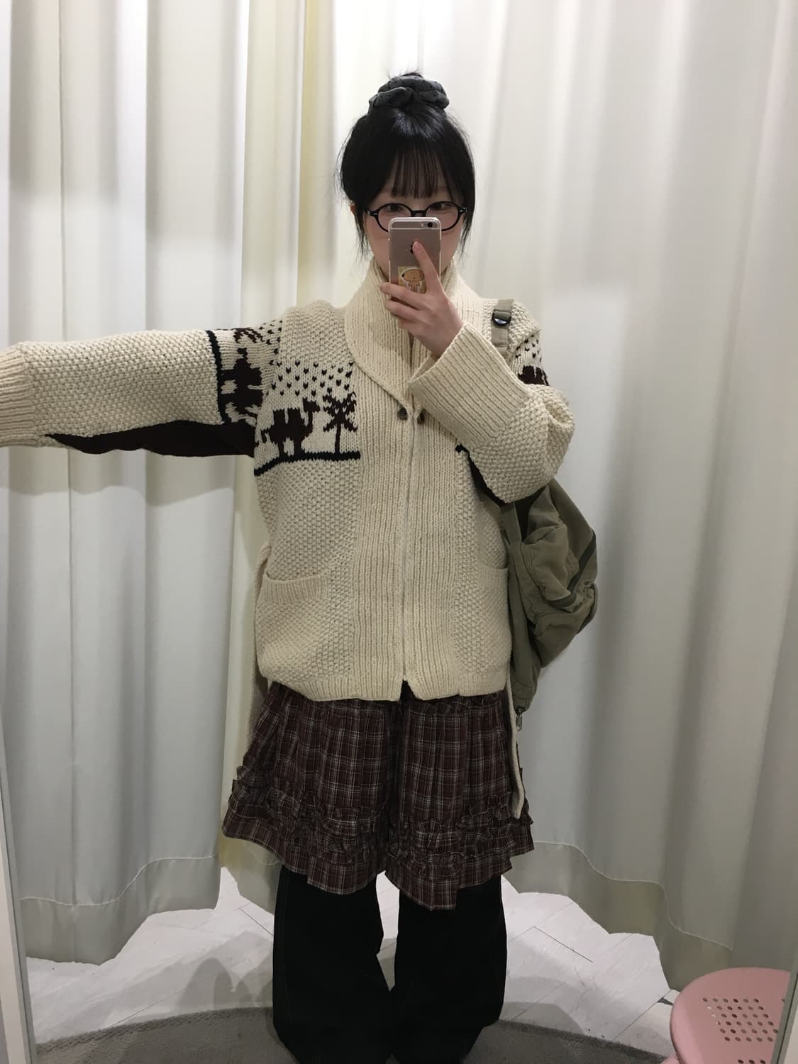 오버핏 노르딕 숄카라 니트 집업 상품이미지5