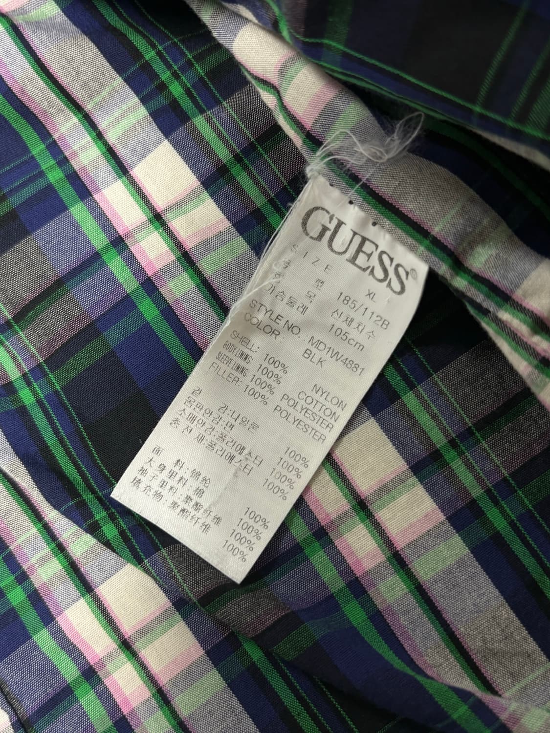 GUESS 퀼팅 자켓 XL 게스 상품이미지7