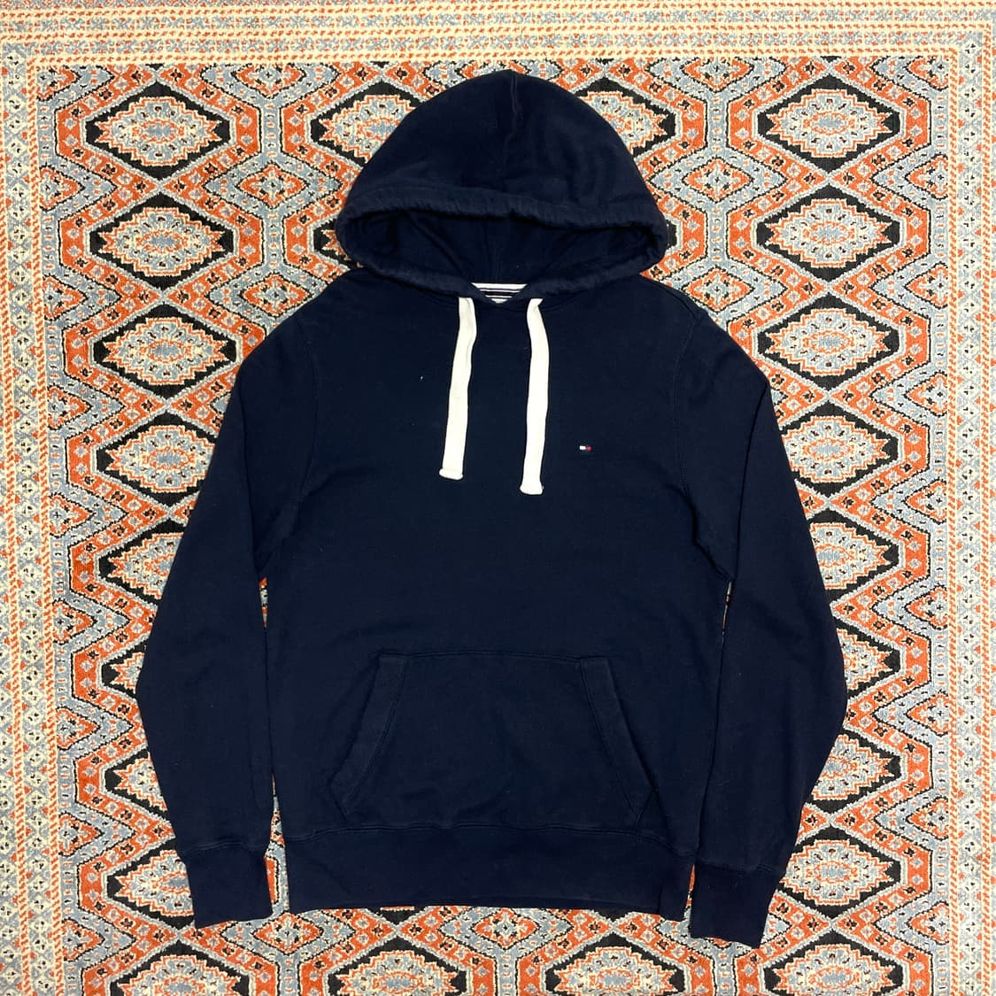 타미힐피거 네이비 후드티셔츠 여성S 상품이미지1