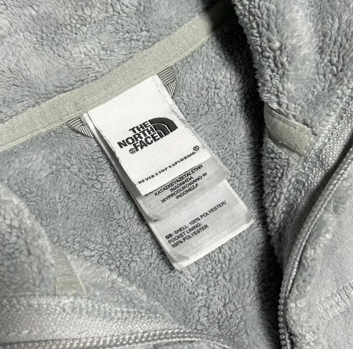 [S] Northface 노스페이스 우먼즈 라이트그레이 후리스 자켓 상품이미지8