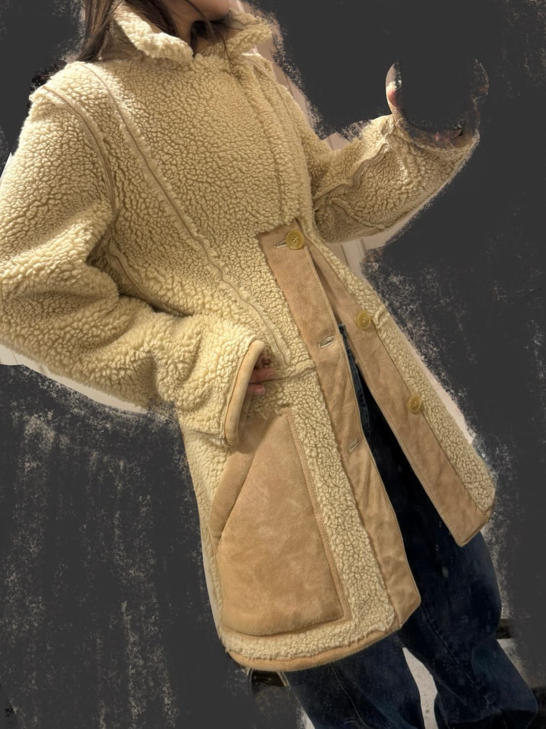 마르지엘라 x H&M 무스탕 xs / 새상품 상품이미지3