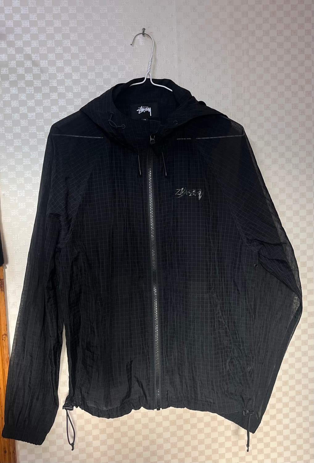 스투시 비치 쉘 트랜스패런트 립스탑 블랙 상품이미지4