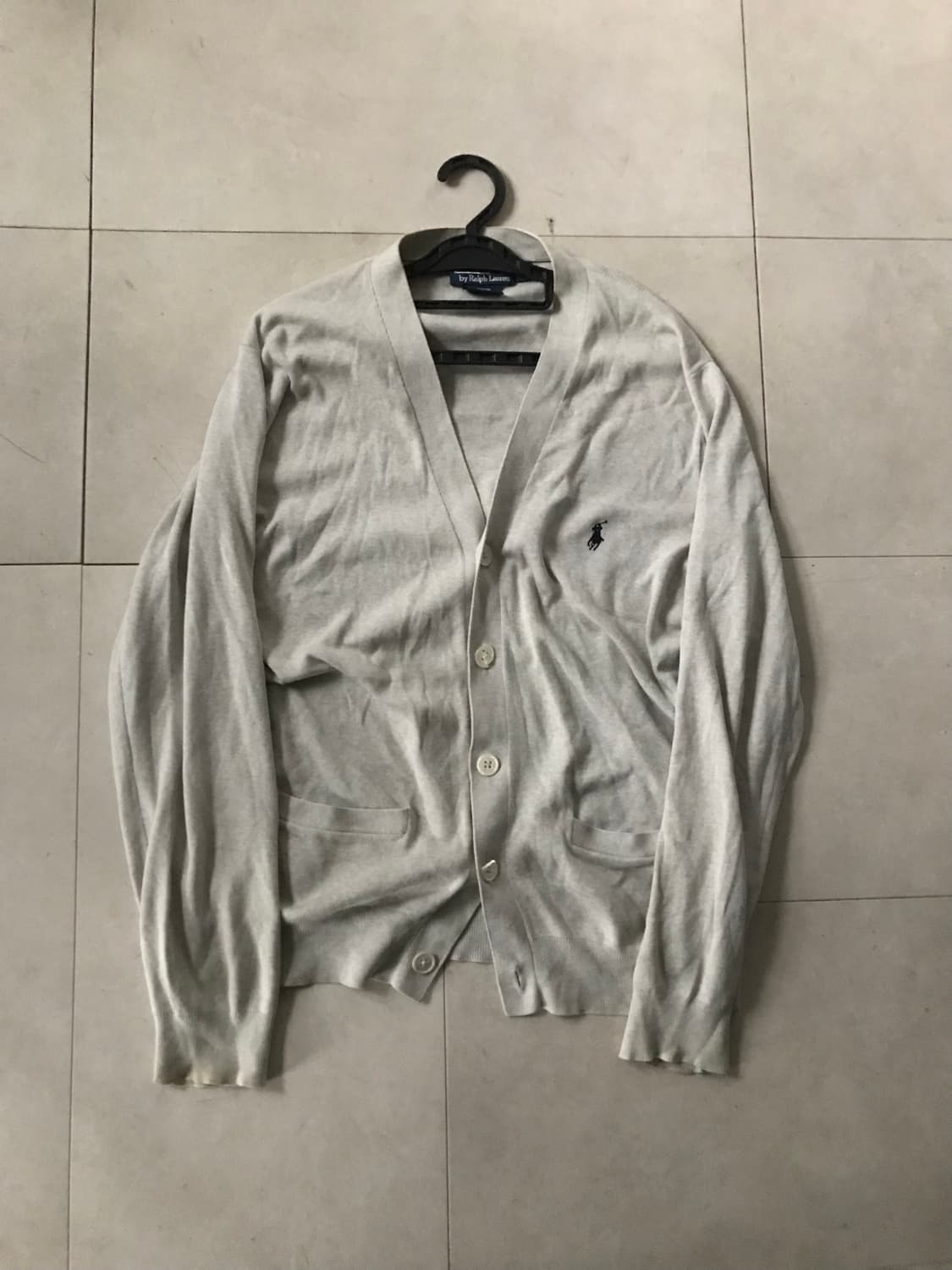 폴로 연그레이 가디건 상품이미지7