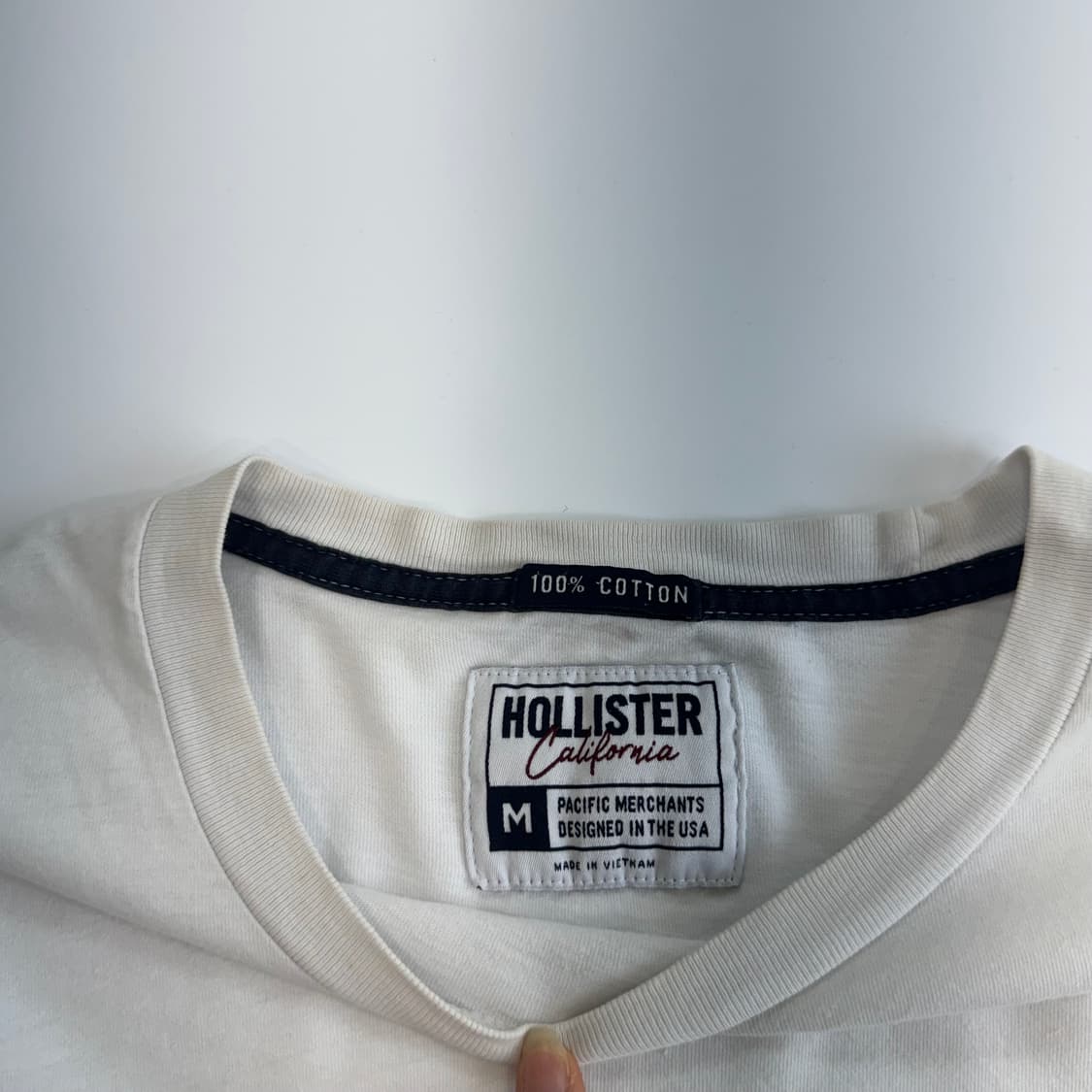 Hollister 홀리스터 사이드로고 화이트 롱슬리브 상품이미지5