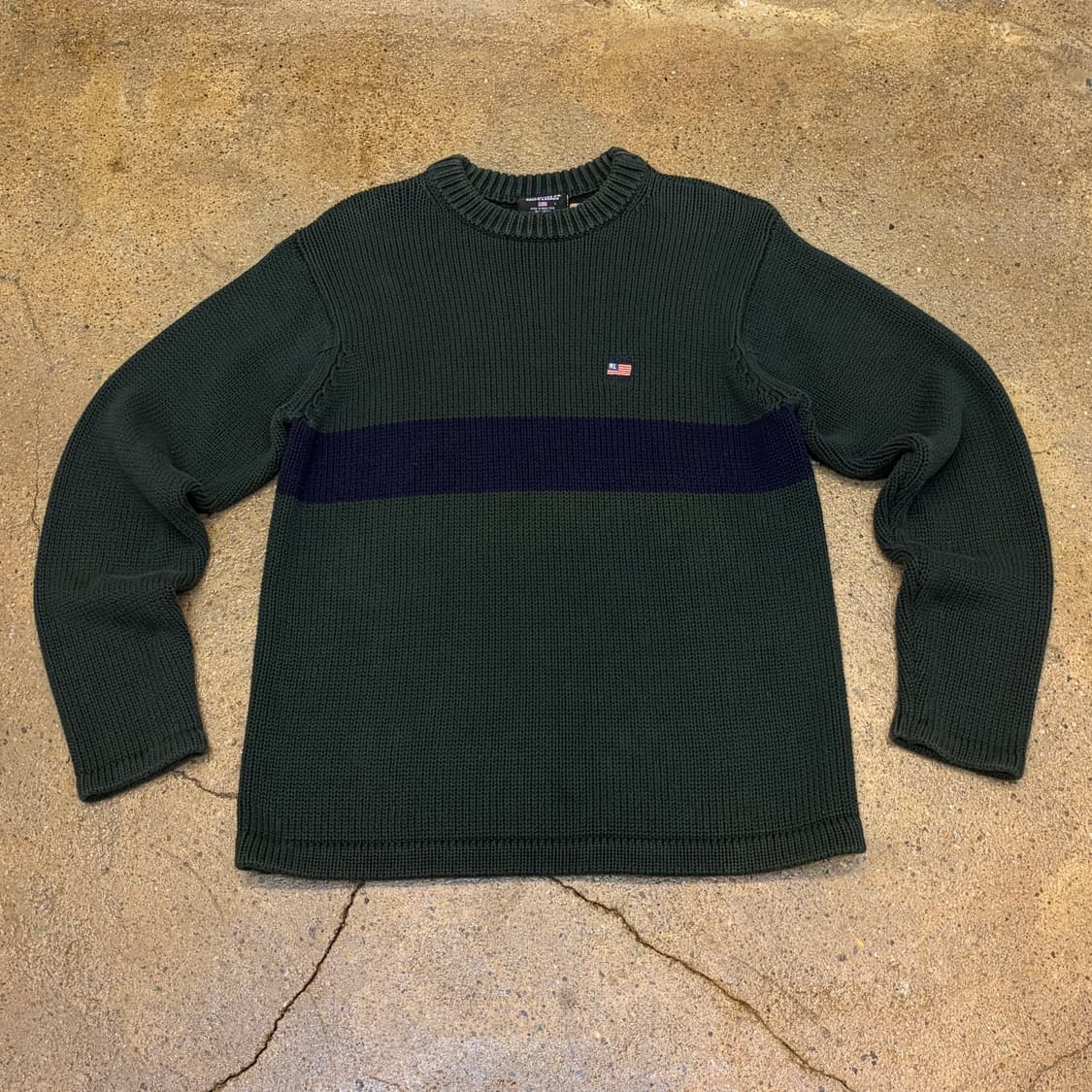 새상품급 90s USA 빈티지 폴로랄프로렌 폴로진 헤비코튼 니트 상품이미지1