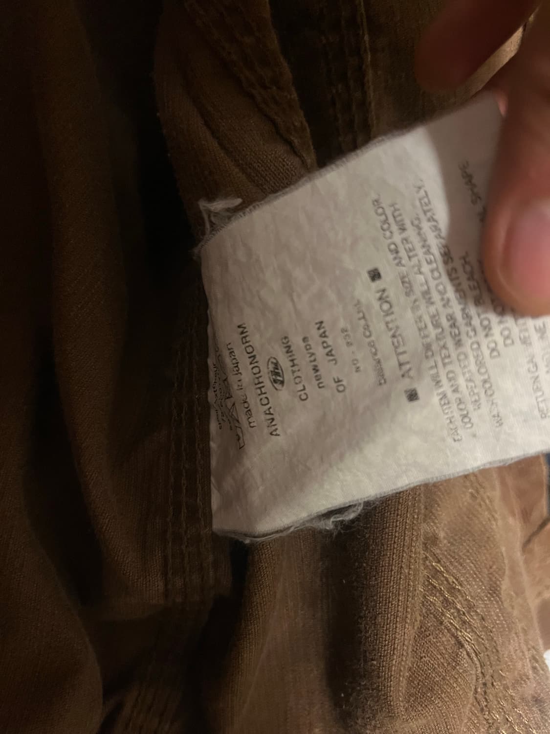 anachronorm 아나크로놈 no.232 코듀로이 트러커(2005) 상품이미지6