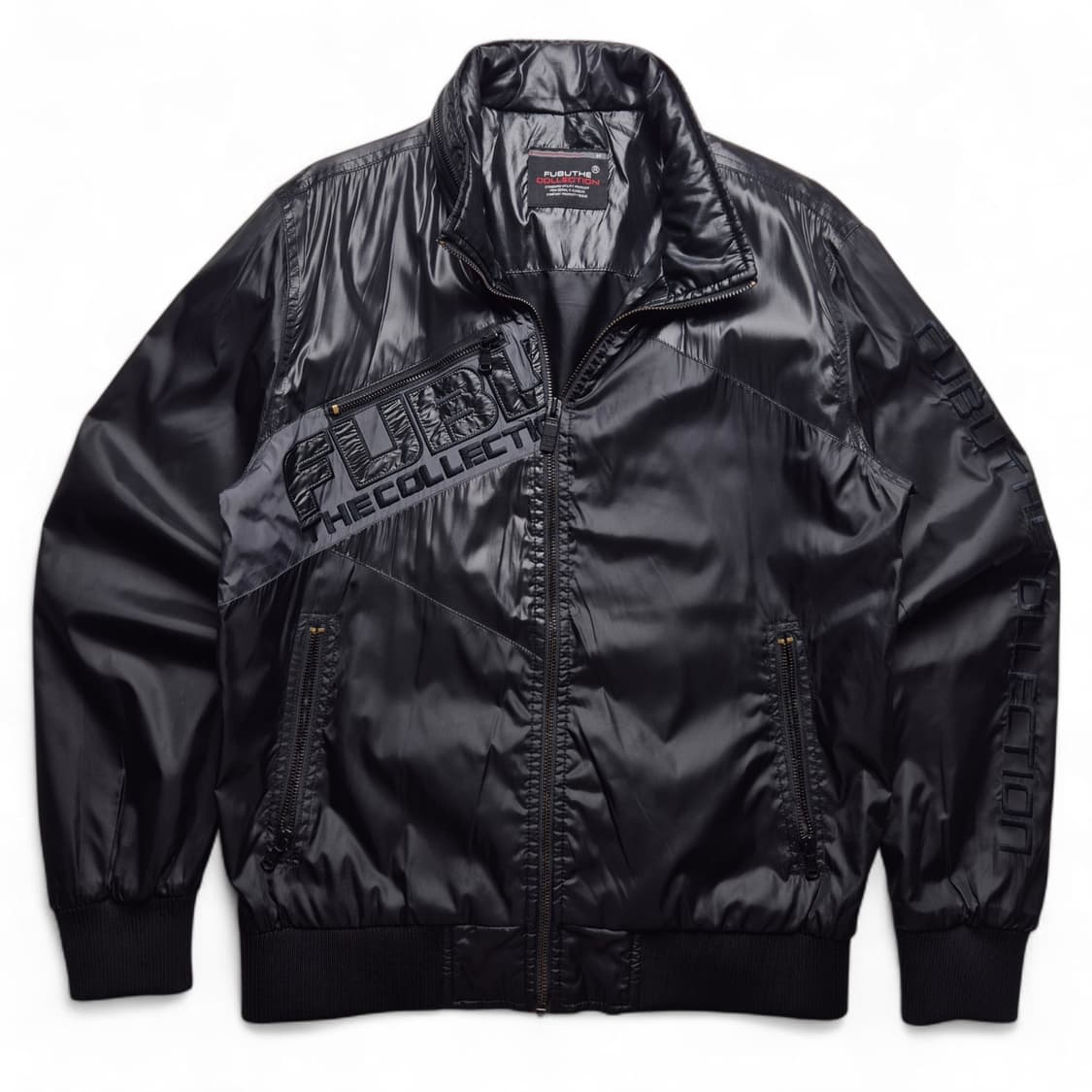 [M] 후부 나일론 글로시 자켓 y2k 상품이미지2