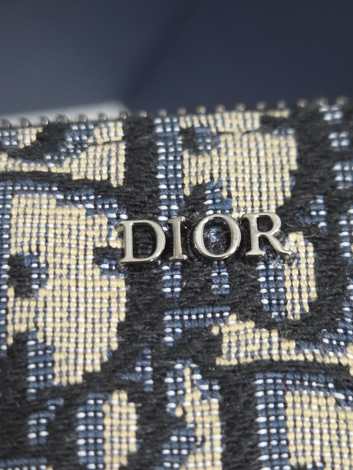 [새상품] 디올 오블리크 자카드 지퍼 장지갑 베이지 상품이미지3