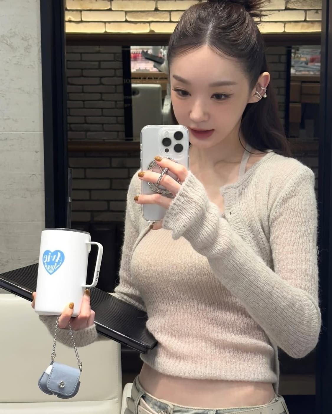 로우타이드 ALPACA HAND WARMER KNIT [GREY] 상품이미지3