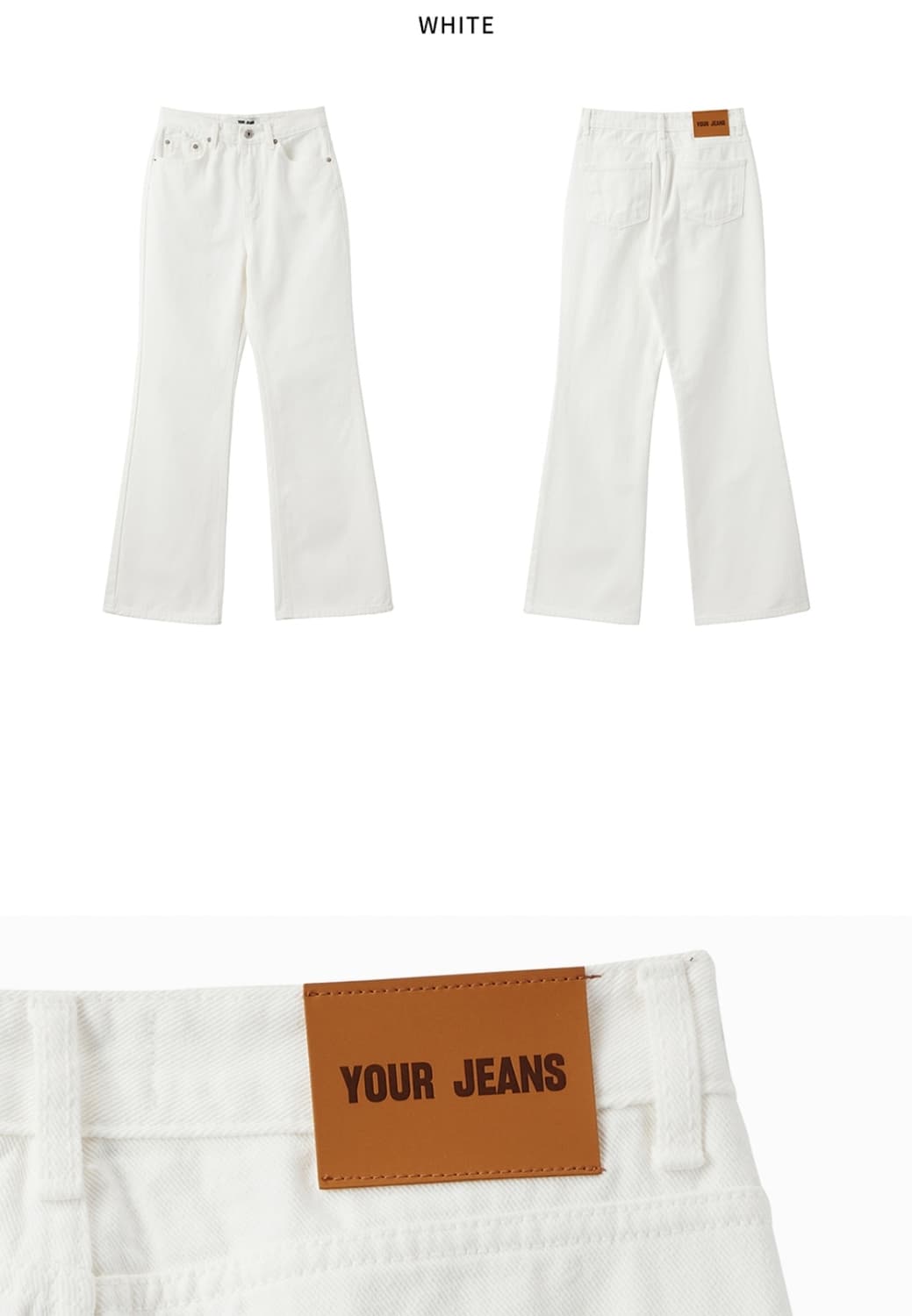 유어네임히얼 20 썸머 세미부츠컷팬츠 S 상품이미지3