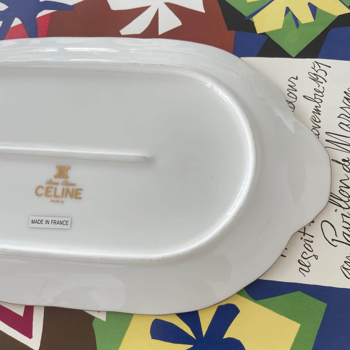 셀린느 타원형 체인 도기 마차 로고 플레이트 상품이미지9