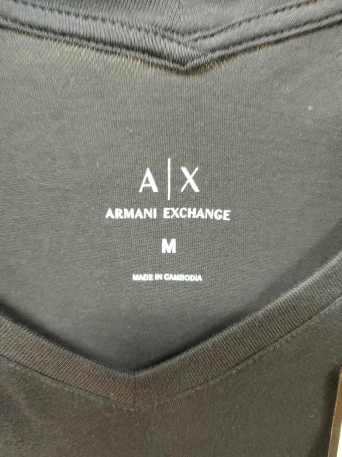 새상품 A|X 아르마니 익스체인지 비즈 반팔 티셔츠 M 상품이미지4
