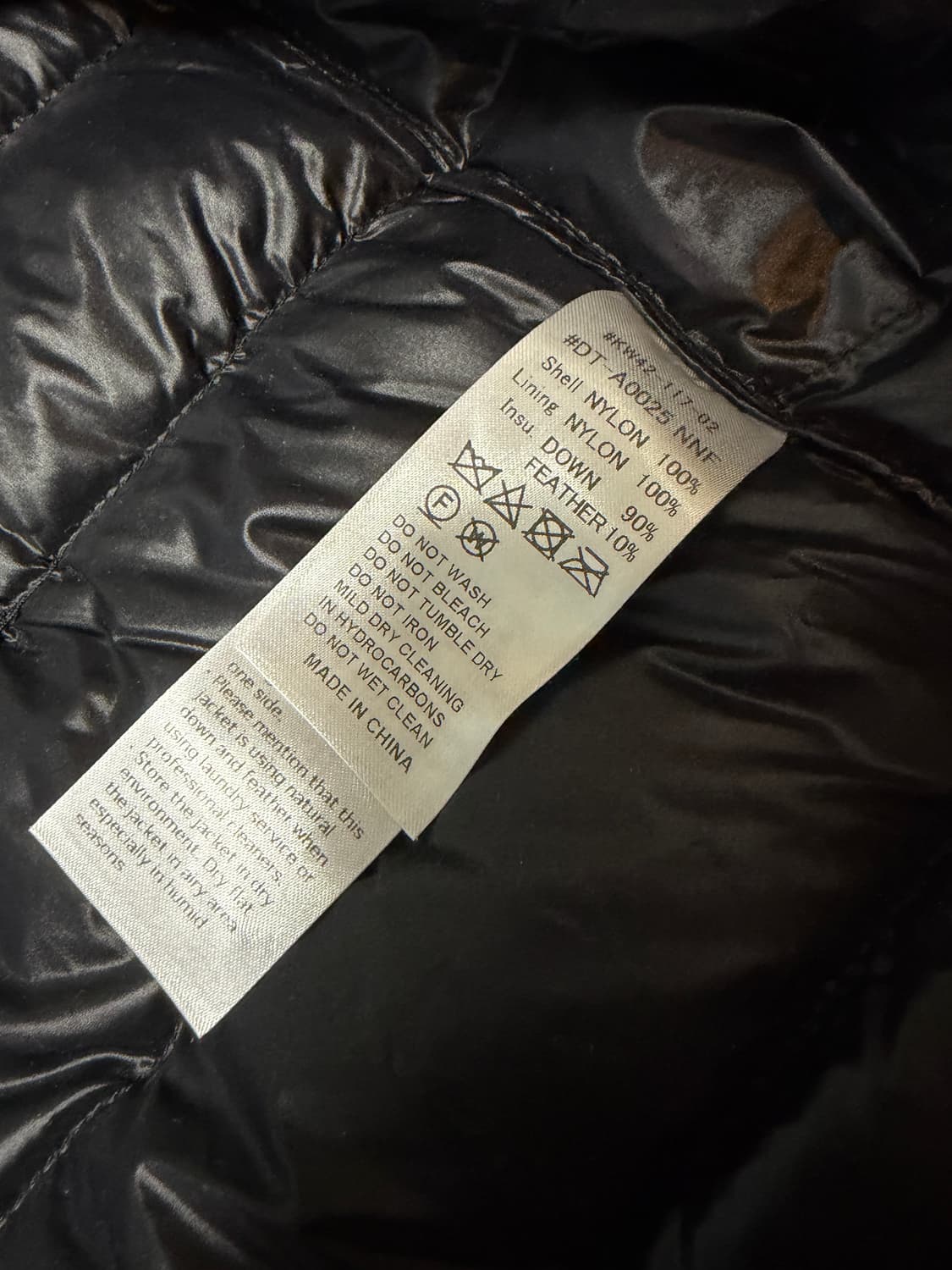 단톤 경량패딩(새상품, XL) 상품이미지4