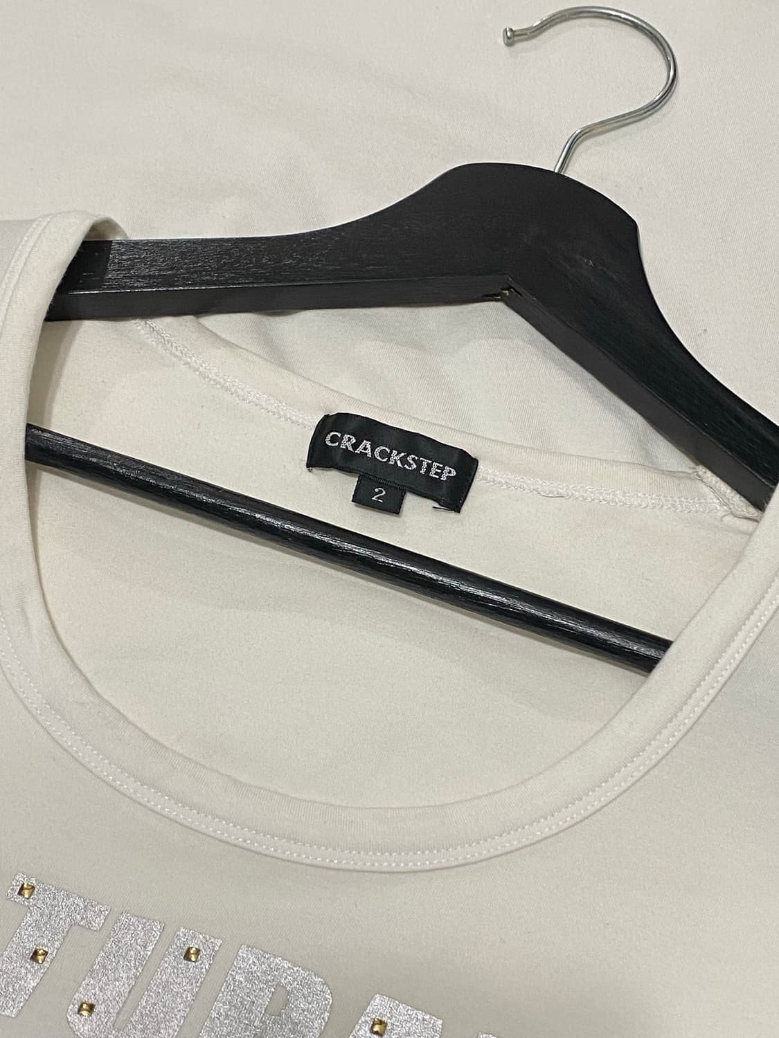 Crackstep y2k 프린팅 스터드 디테일 반팔 티셔츠 상품이미지6