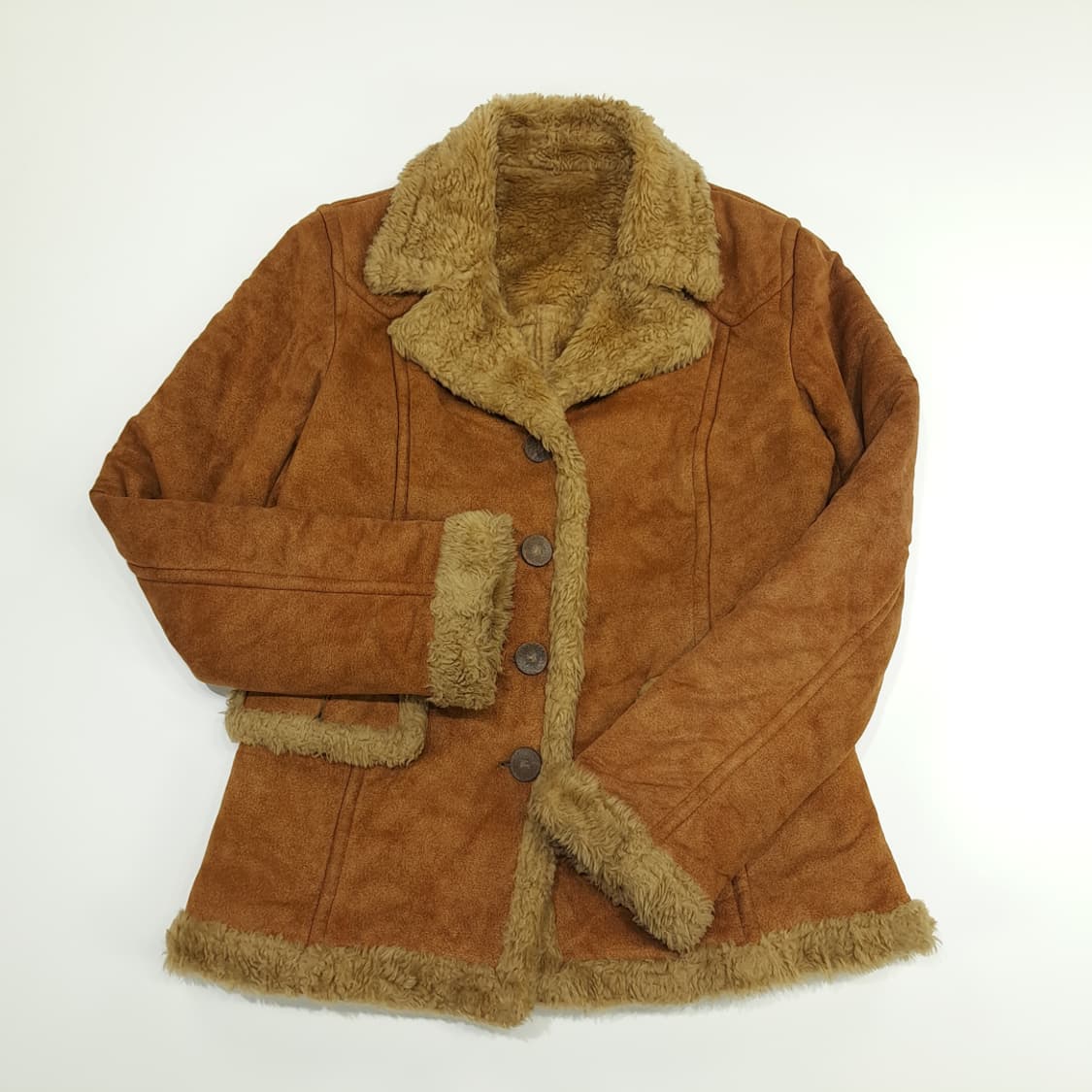 CN757W M 버버리 블루라벨 카멜 시어링 자켓 상품이미지2