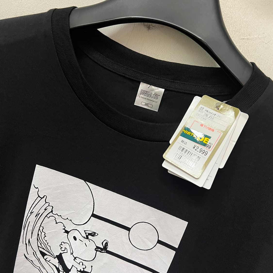 JPN 피너츠 재팬 데드스탁 스누피 반팔티 2XL 상품이미지3