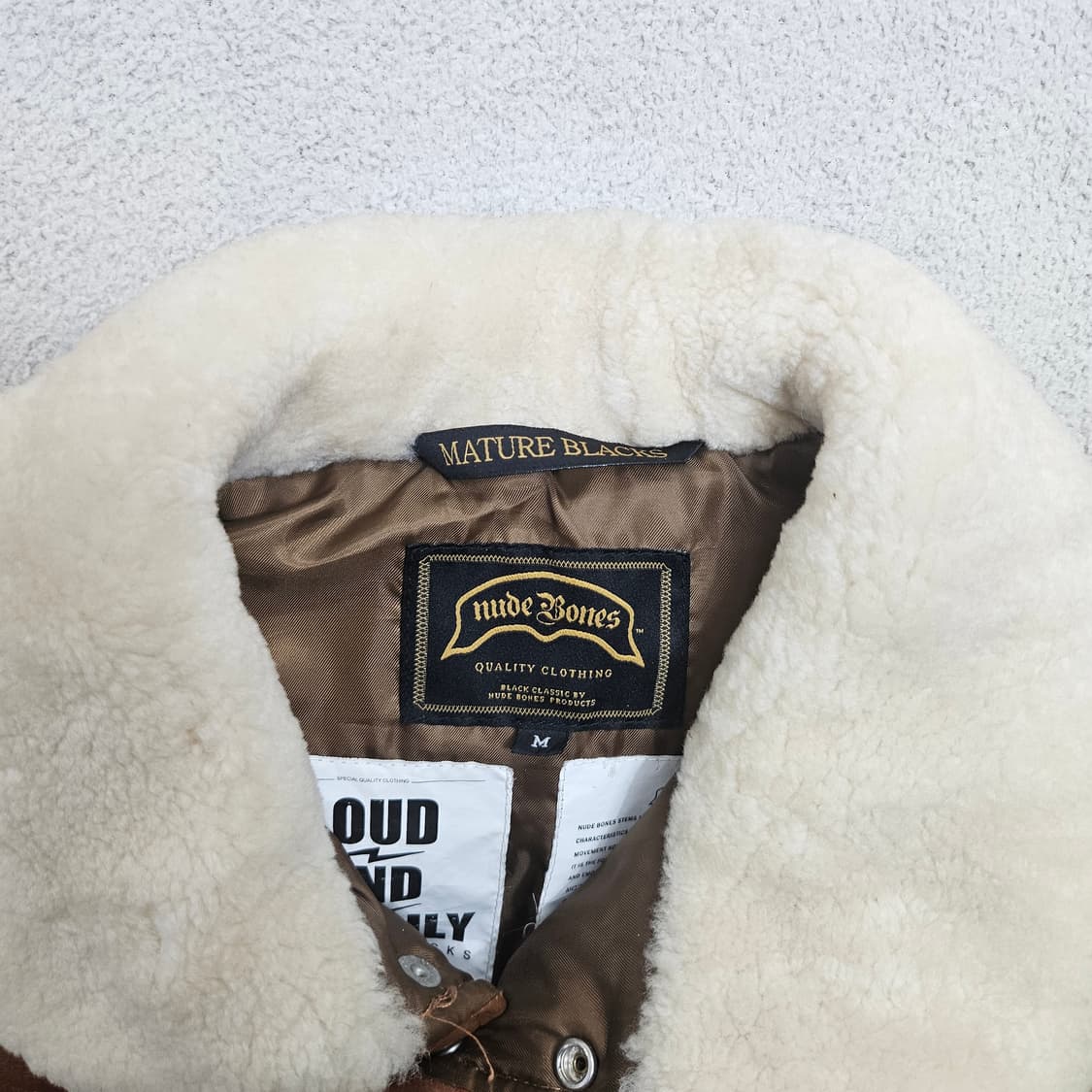 누드본즈 레오파드 패딩 베스트 M 상품이미지5