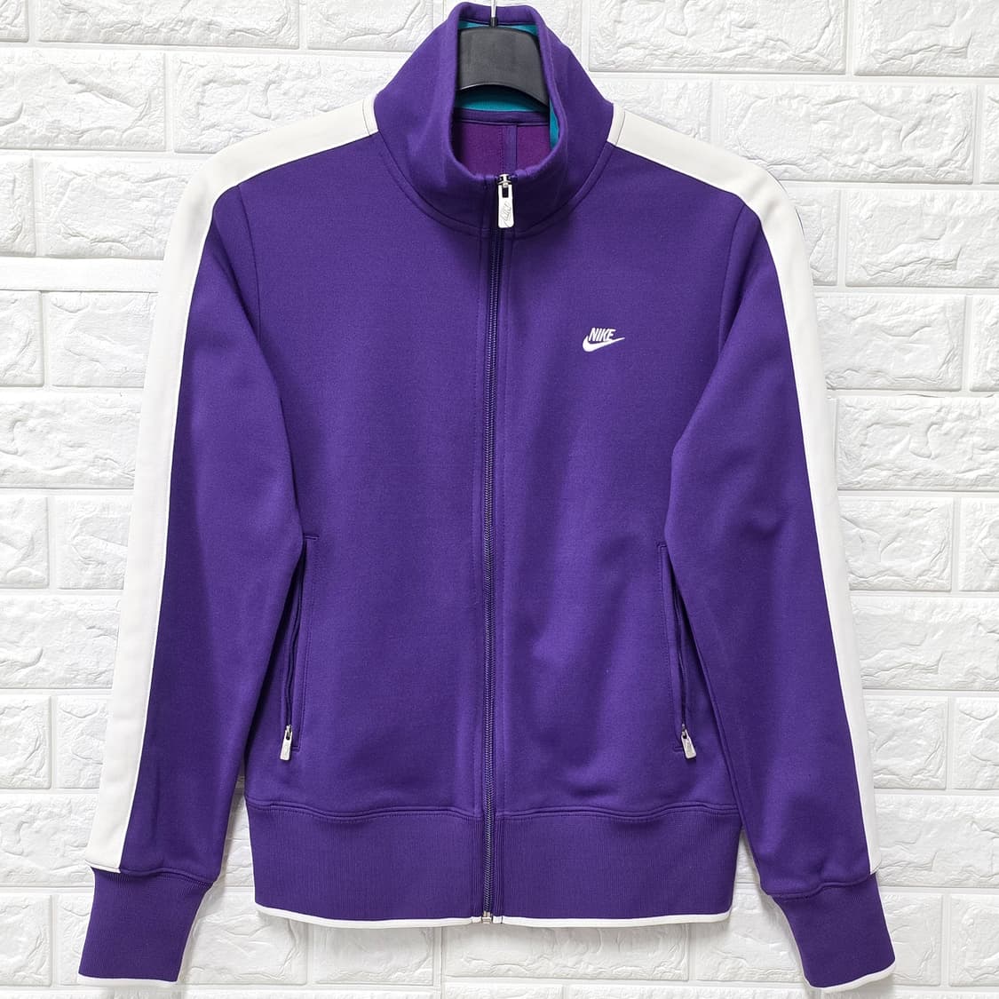 택포) L 나이키 여성 트랙탑 집업 져지 보라색 상품이미지1